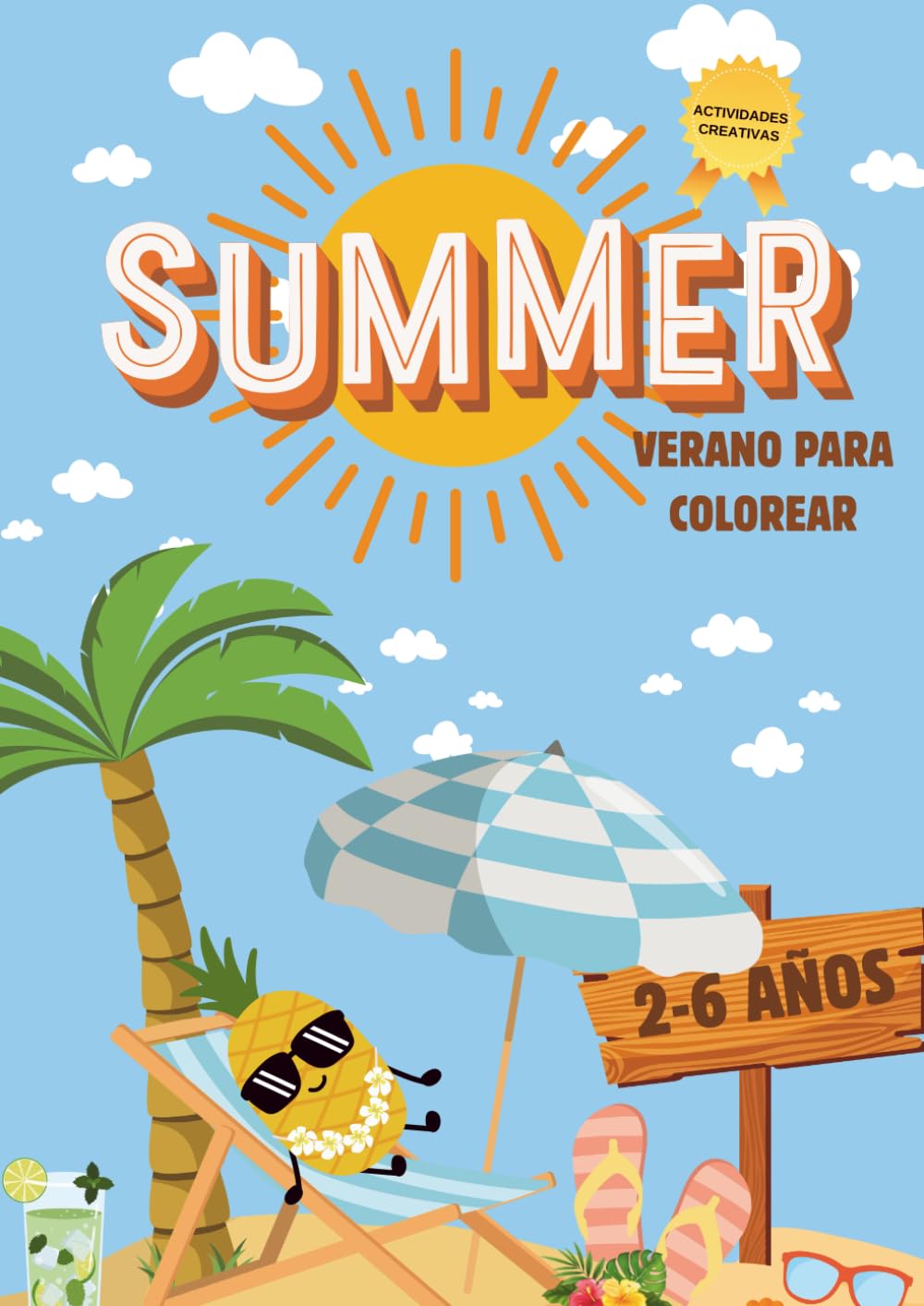 Verano para Colorear: Actividades Creativas para Niños (2-6 años)