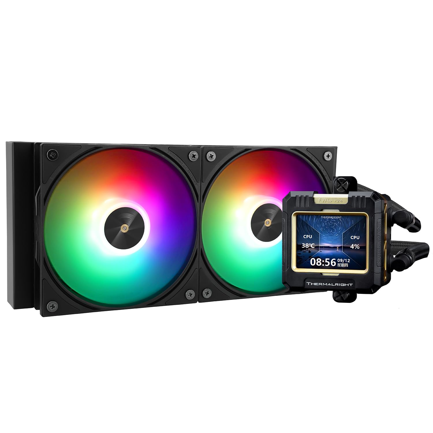 Amazon.co.jp: Thermalright FW 240ブラックARGB CPUウォーター