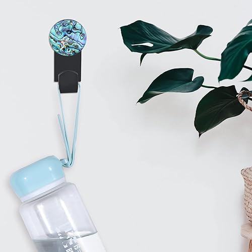 Miniatura 4 de Rockcloud Paquete de 2 ganchos de pared para colgar en la pared con tornillos, ganchos de pared para dormitorio, sala de estar, cocina, hogar, forma