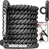 Senshi Japan Battle Rope – EXTRA HEAVY 6, 9, 12, 15 Metres Length – Perfect For Fitness, Gym, Weightlifting, Training…