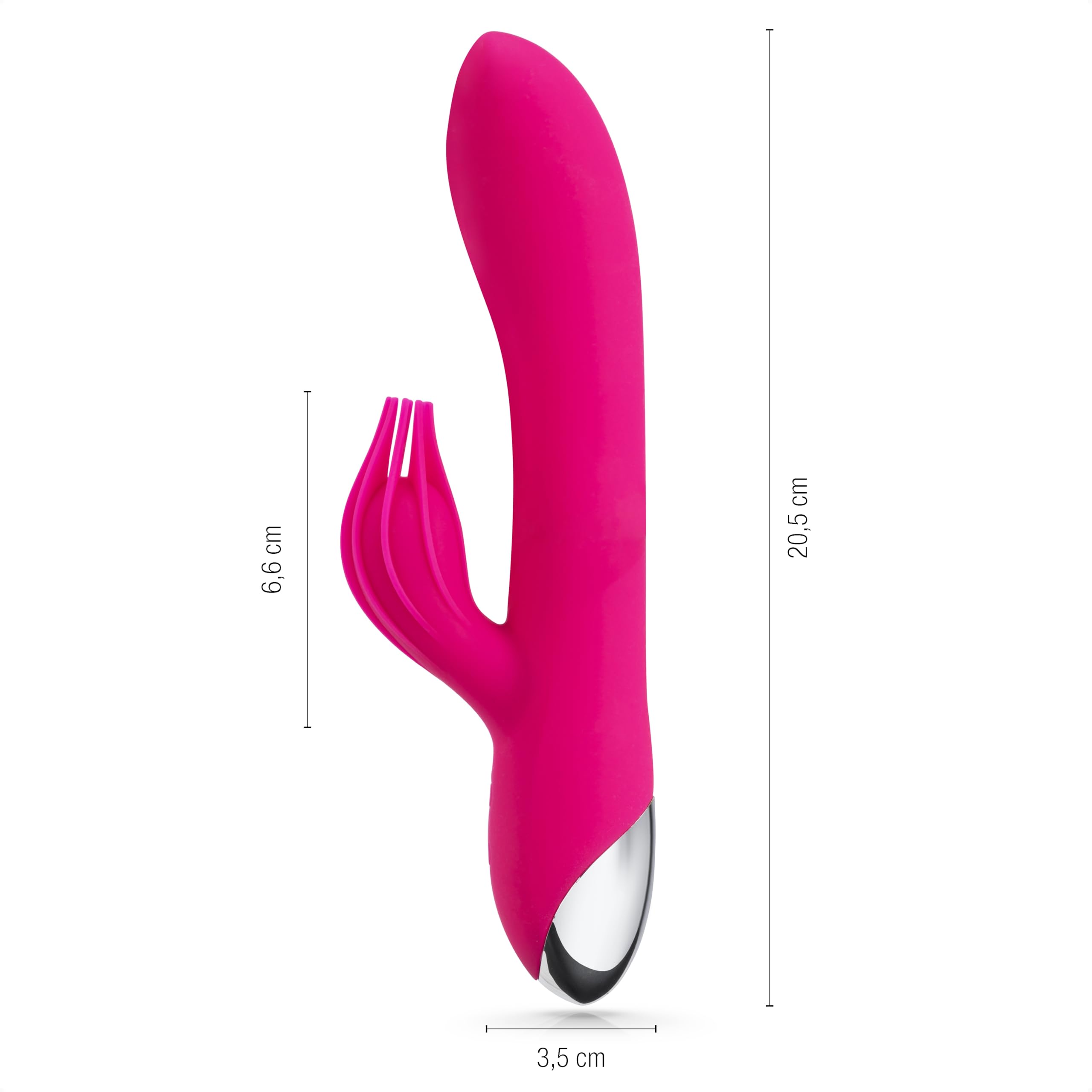 Vibratore Rabbit 10 Modalità: Doppia Stimolazione Clitoride e Punto G | Silicone inodore. 100% impermeabile. Ricarica USB. Motore silenzioso per uso discreto. Orgasmi e Squirting.