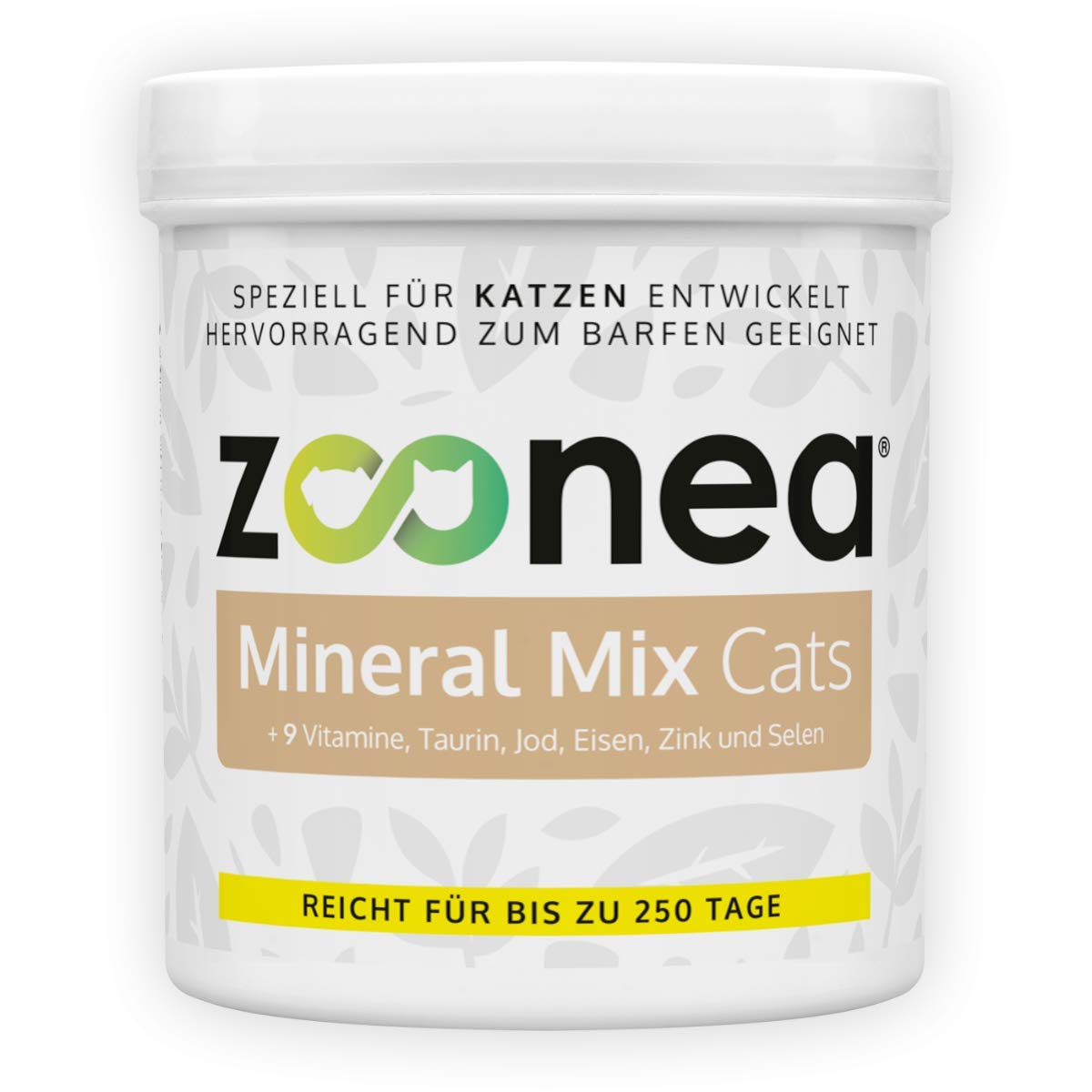 Mineral Mix Cats 250g - Mineralstoff & Vitaminversorgung für Katzen | Perfekt abgestimmte Vitamine & Mineralien für bis zu 250 Tage
