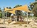 STORAGEIDEAS Cool Area Triangle Shade Sail ith Hardware Kit, UV Block Fabric 16'5