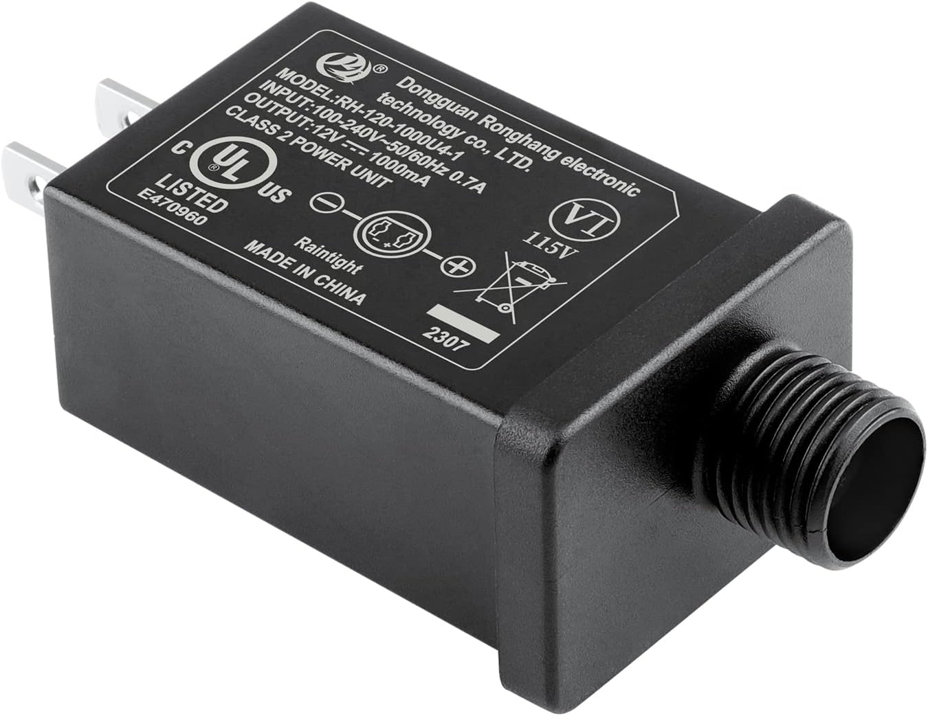 CJPGeek Replacement Yard Inflatable Adapter Power Supply Adaptor 1A 12V Class 2