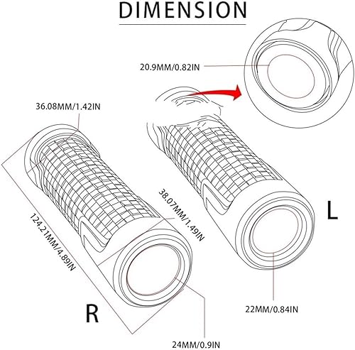 Miniatura 2 de Motorcycle Handlebar Grips for Yamaha XT660X 2004-2017 XT660 XT 660 X 660X Motorcycle Motorbike 78" 22mm Universal Anti-Slip Handle Bar Handlebar
