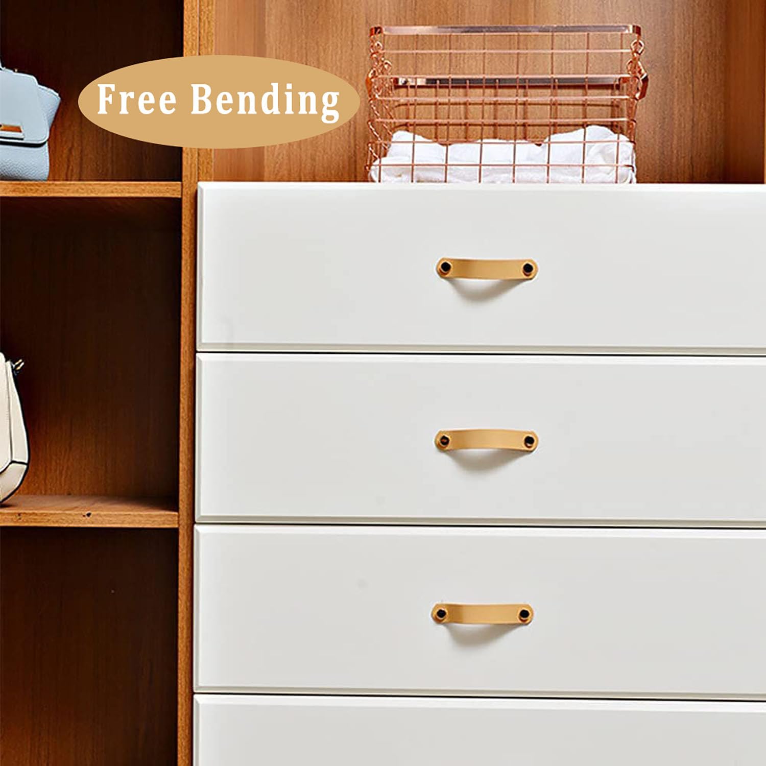 10 Pezzi Maniglie Per Mobili In Pelle, Manigliee Per Porte In Pelles, Mobili Con Maniglies In Pellee, Pomelli Per Mobili In Pelle Pu, Raffinati Accessori Per La Decorazione, Con Accessori a Vite