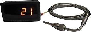 EGT Sensors and Gauge (Red LED) for Exhaust Temperature Sensors with Weld Bund Combo Kit (℃ / ℉))