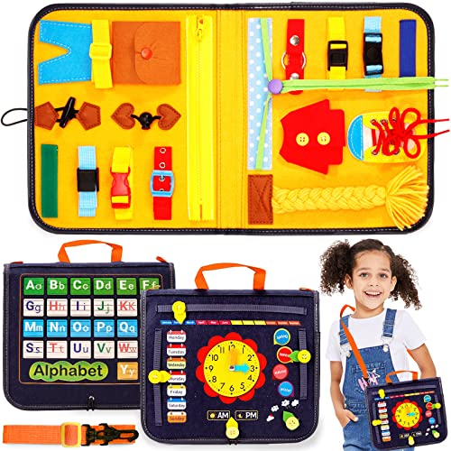 Busy Board Montessori &ndash; Tavola Sensoriale In Legno Per Bambini 1-7 Anni &ndash; Giocattolo Educativo