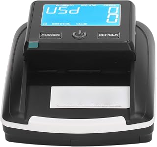 Bill Checker, Easy Identification Counterfeit Bill Detector Portable 1s Accurate Compact 4 Way Direction USD EUR AC100‑240V for Car (US Plug)