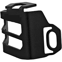 Multistrada CNC Aluminum Rear Brake Fuel Tank Oil Cup Cover Protector Motorcycle Accessory Compatible with MTS1100 1100S 1200 1200S Size Black