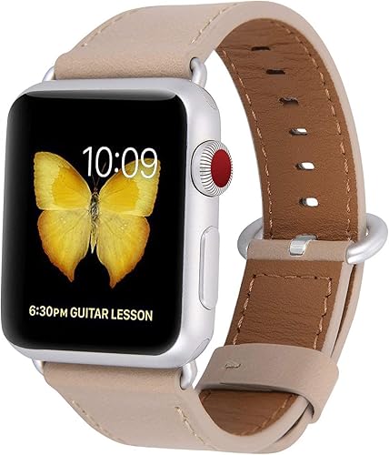 Miniatura 4 de JSGJMY Genuine Leather Band for Apple Watch 38mm 40mm 41mm 42mm 44mm 45mm 49mm ULtra Women Series 8 7 6 5 4 3 2 1 SE iwatch Bands