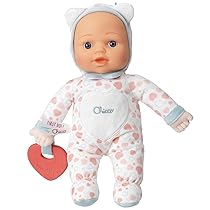 Chicco Gioco La Mia Prima Bambola, con morbido cuore Massaggiagengive per la Dentizione, Lavabile in Lavatrice, Bambola Neonato, Bambola Morbida Neonati, Bambola Prima Infanzia, Giocattolo 0 Mesi+