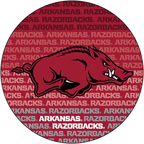 Arkansas Razorbacks 4 Inch Round Word Magnet Officially Licensed Collegiate Product