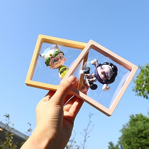 Miniatura 5 de 3 unids muñeca caja ciega soporte de exhibición polvo muñeca soporte escritorio juguete exhibición muñeca dibujos animados caja de almacenamiento