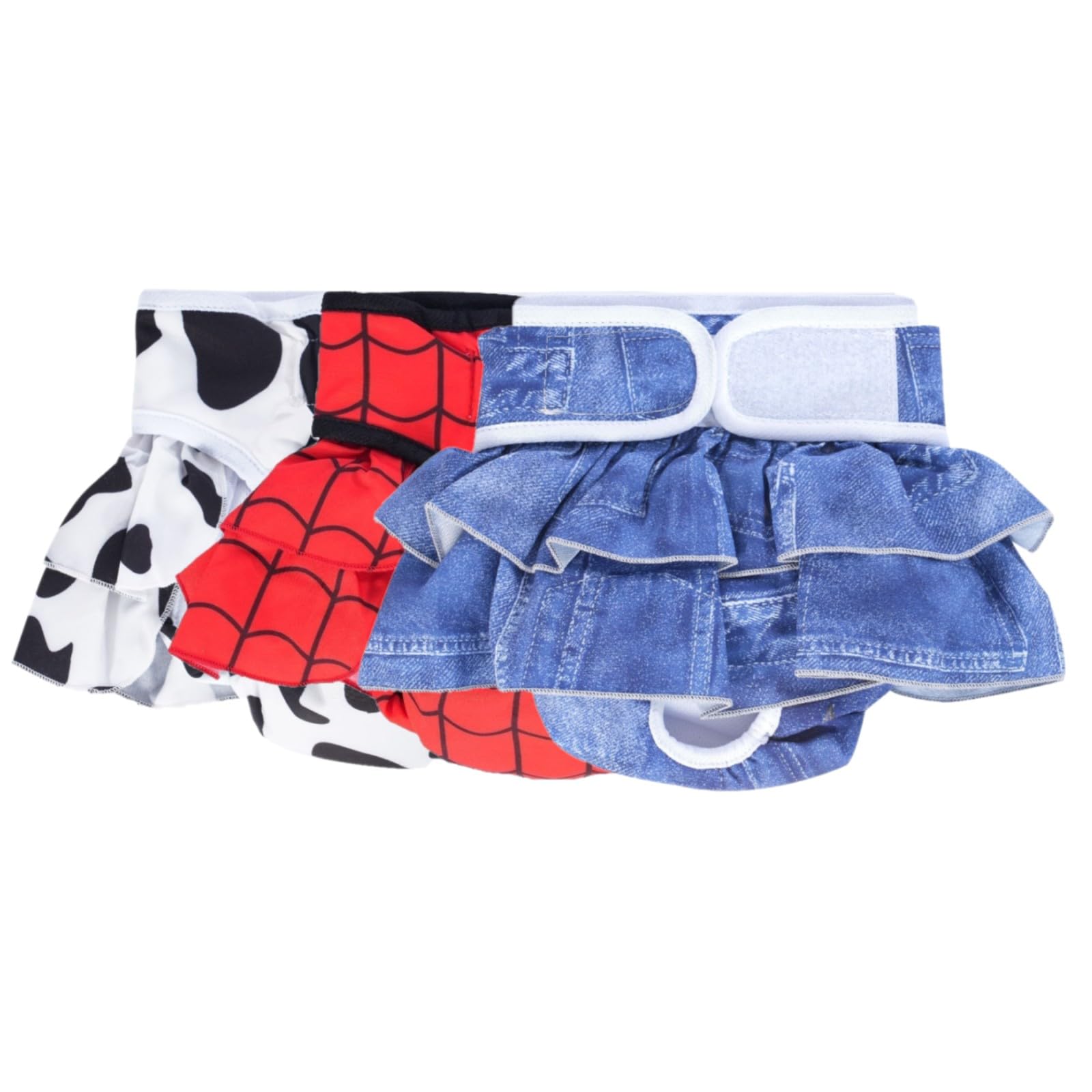 AMFUN 3 Pack Washable Dog Diapers Female, Washable and Reusable dog diapers, Pet Soft Dogs Nappies