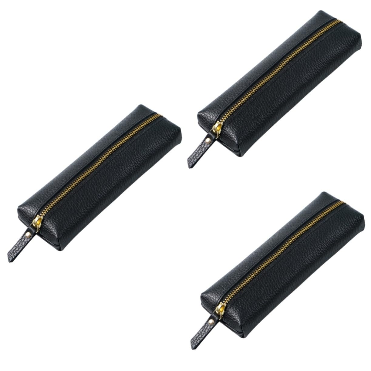 NUOBESTY 3pezzi Borsa Portapenne Multifunzionale Antistrappo Con Chiusura Cerniera Organizer Per Cancelleria Astuccio Da Viaggio Per Scuola e Ufficio Design Elegante e Leggero Capacità