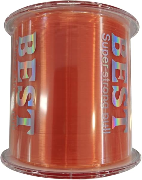 500m Nylon Fishing Monofilament - High Strength and Low Memory - Fishing Line for Boat and Spinning - Neutral Colors, Neon Orange, Neon Yellow - 2
