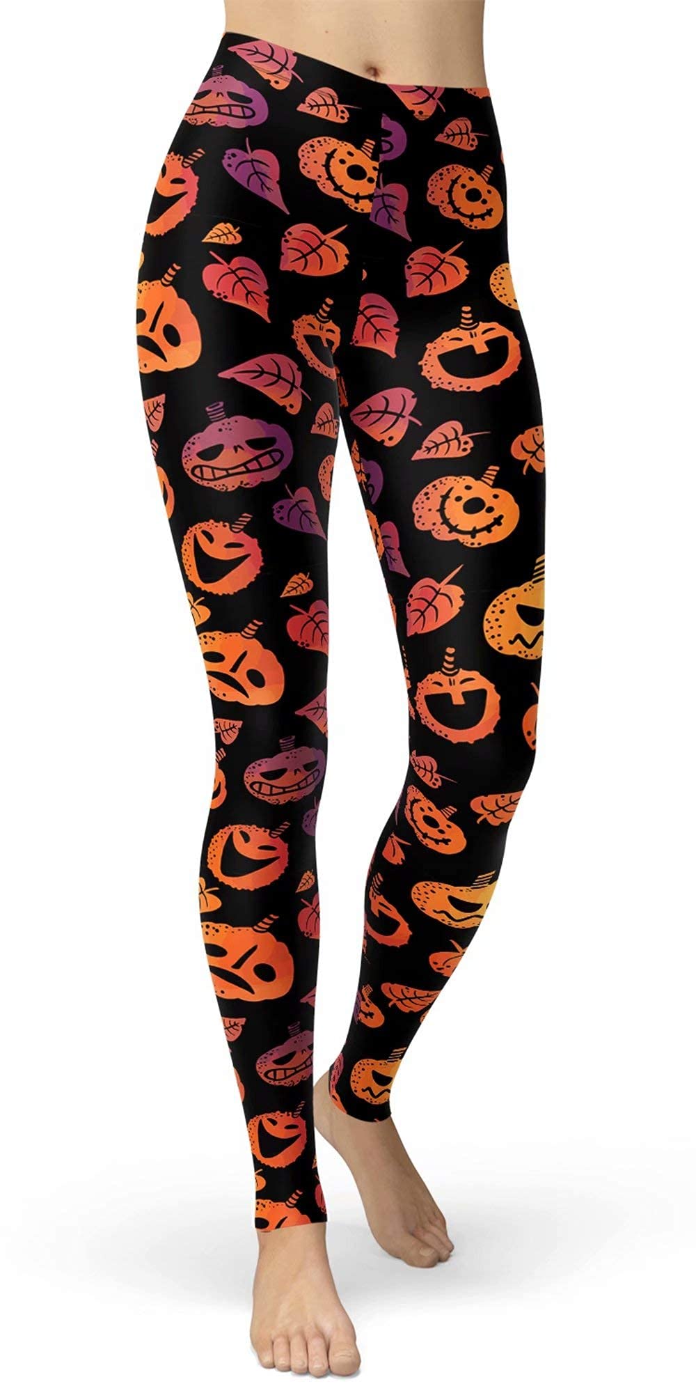 sissycos Women's Christmas Halloween Crossover Leggings High Waisted