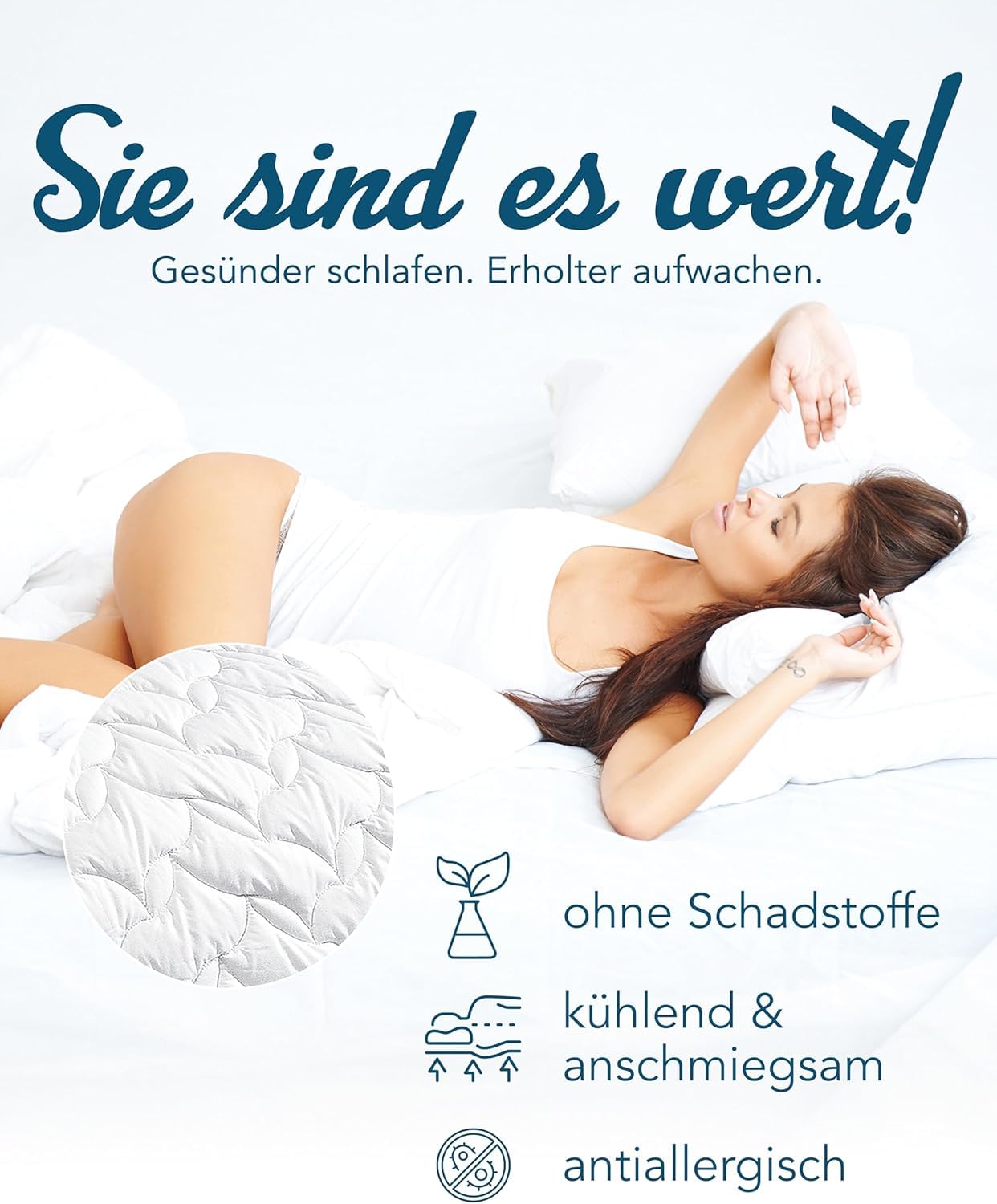Wildseide Seide Baumwolle Sommerbett Sommerdecke Bettdecke 135x200 MS #1