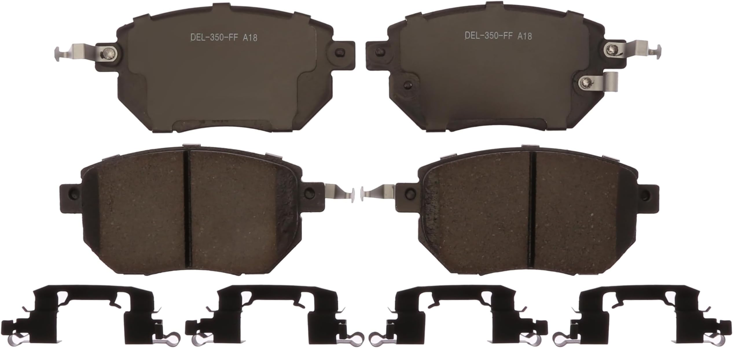 Gold 17D969Ch Ceramic Front Disc Brake Pad Set