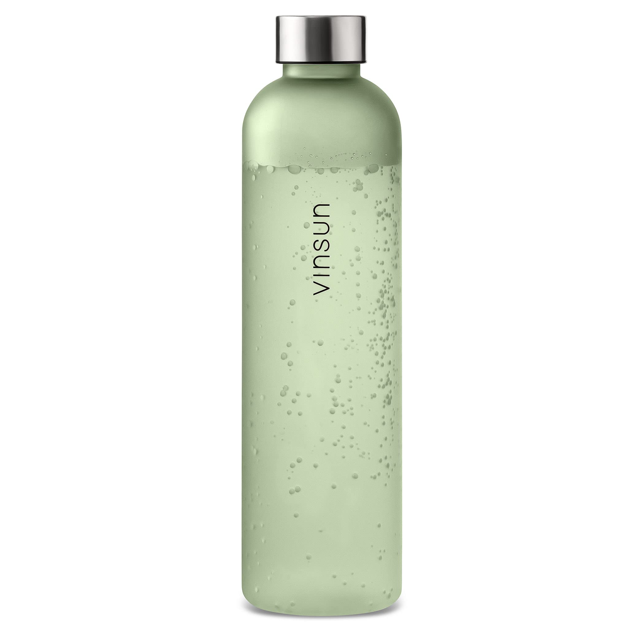 VINSUN Trinkflasche 650ml, 1000ml, 1500ml - auslaufsicher, Kohlensäure geeignet, BPA frei, Tritan - Leichte Wasser Flasche für Sport, Outdoor, Schule, Fahrrad, Büro