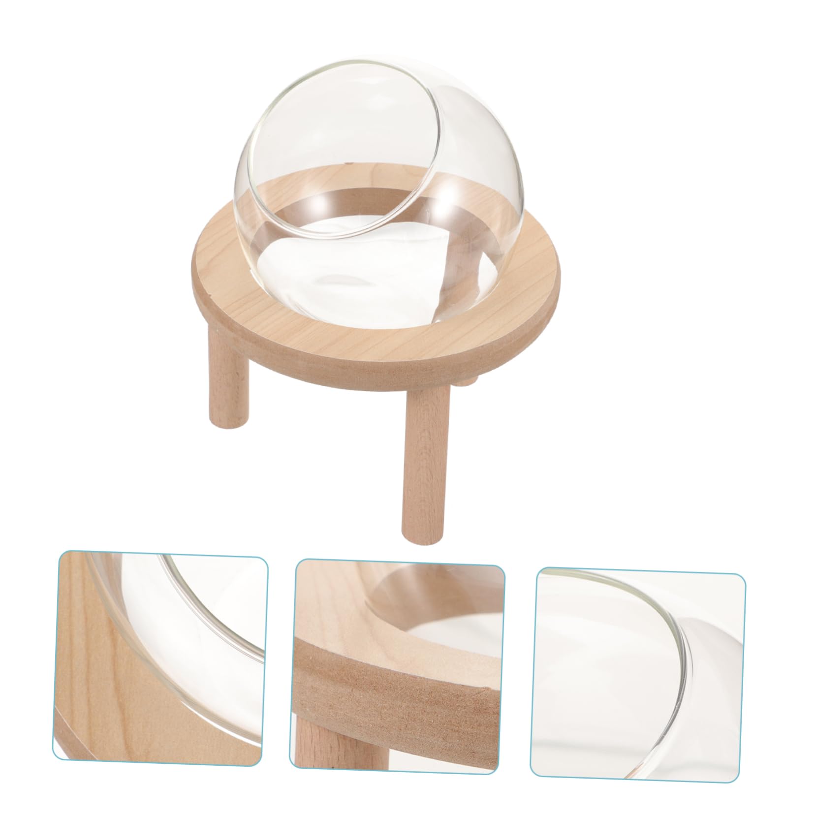 Toddmomy Transparente Sandbadewanne und Glas für Hamster und Meerschweinchen Verhindert Sandauslauf für Täglichen Gebrauch zu Hause