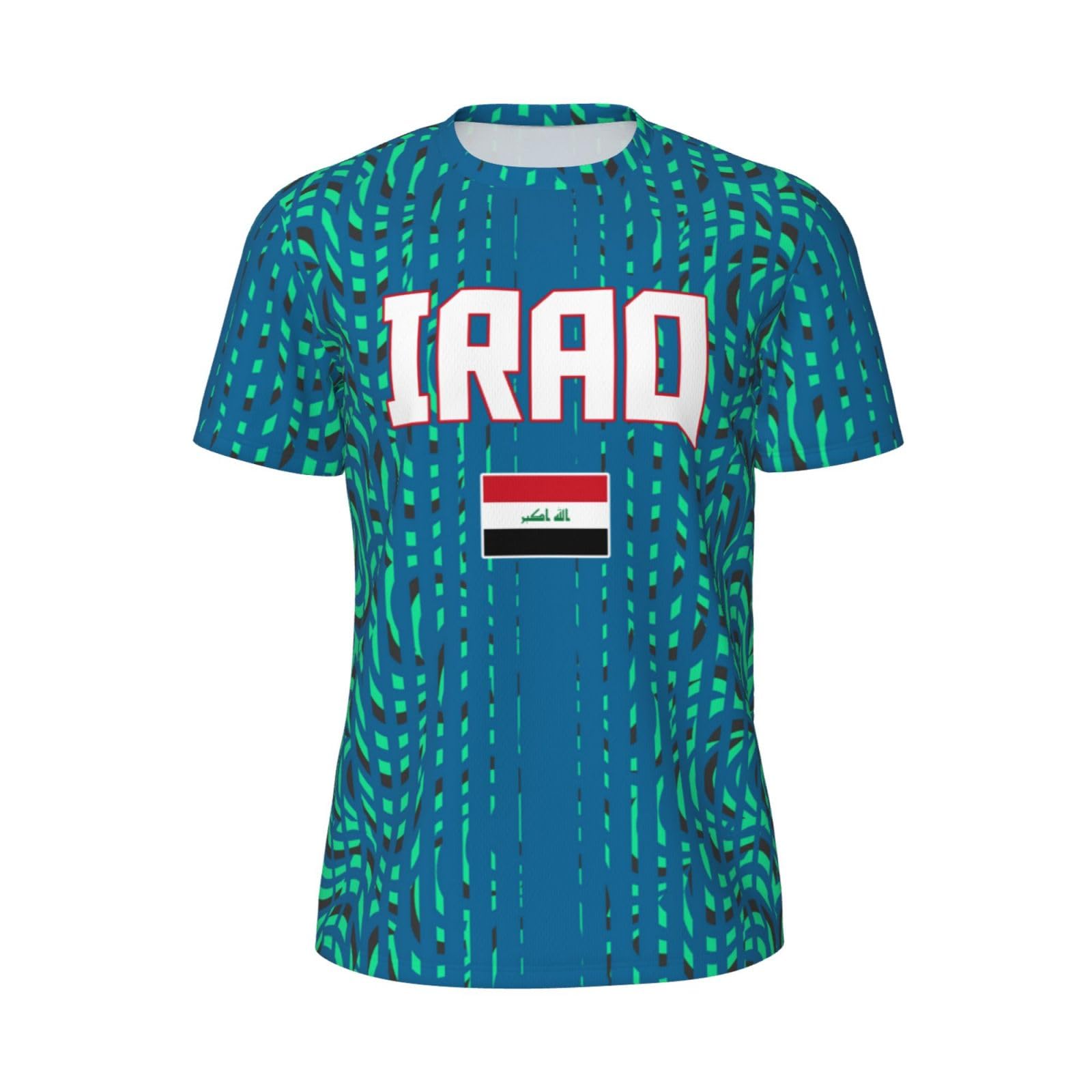 DABOYOZHZH Iraq Flag Cool Iraqans (45) Sports Jersey Mesh T-Shirt 3D Print for Running Cycling Soccer Tennis Fitness Climbing Shirts