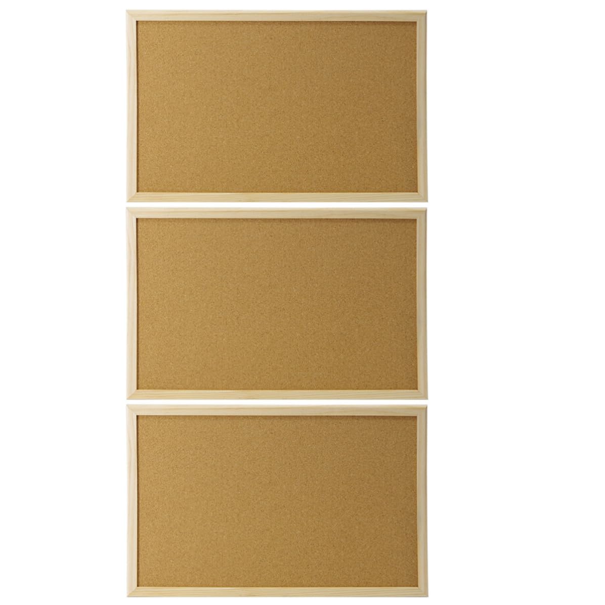 Garneck Gerahmte Korktafel Kork Präsentationstafel aus Kiefernholz Einseitig zum Aufhängen Kaffee für Fotowand und Kindergarten Memo Pinnwand