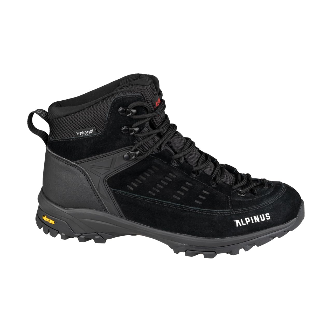 Alpinus - Buty Trekkingowe Męskie Brasil Plus M, Buty Turystyczne, Górskie, Hikingowe, czarne JS18659