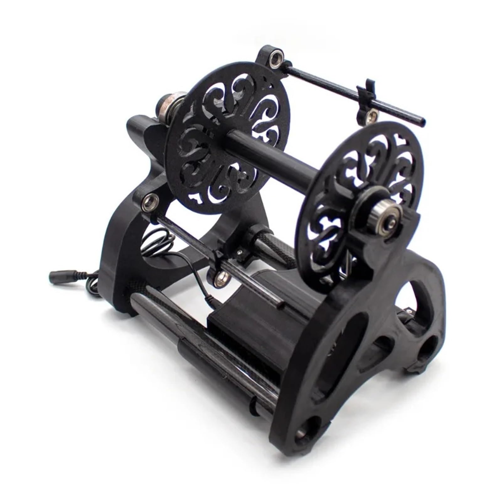 Cyfrowy Wyświetlacz Gospodarstwa Domowego Mini Elektryczny Kołowrotek Skręcanie Włókien Wełnianych, Do Przodu I Tyłu Wirowanie Z Dużą PręDkośCią(Black)