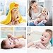 Vicloon Baby Teether Toys, Silicone & Natural Wood Teether Ring, Baby Teething Toys for Babies 0 Months, Silicone Chewable Rings for Newborn Gift（Pink）