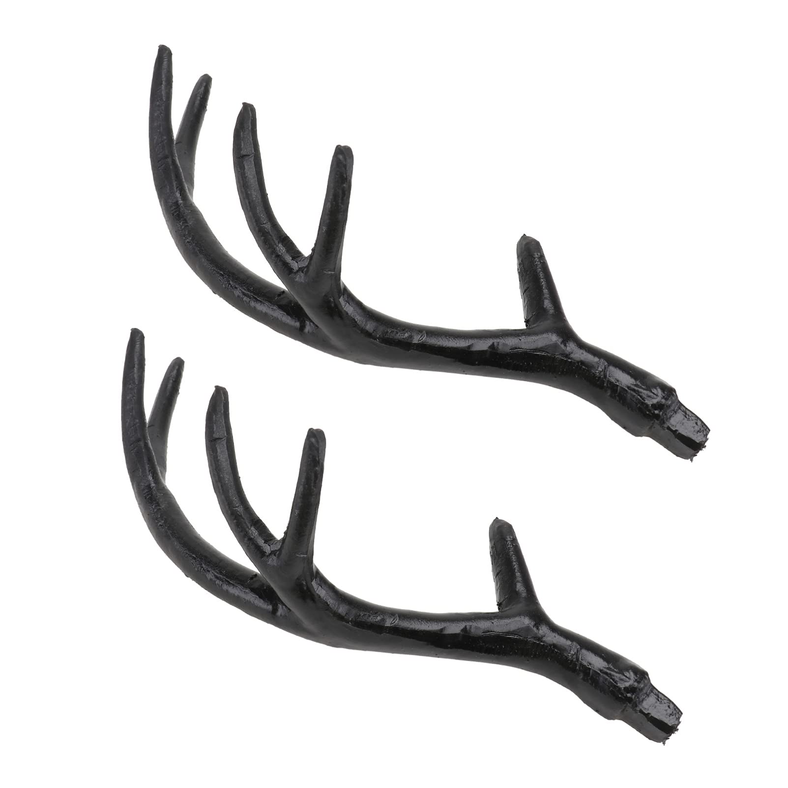 Sewroro 1 Pair Deer Antlers Headband Costume Simulated Deer Horn Headdress Gothic Deer Horn Headband Cosplay Hair Hoop for Halloween Christmas Cosplay Party - Image 2
