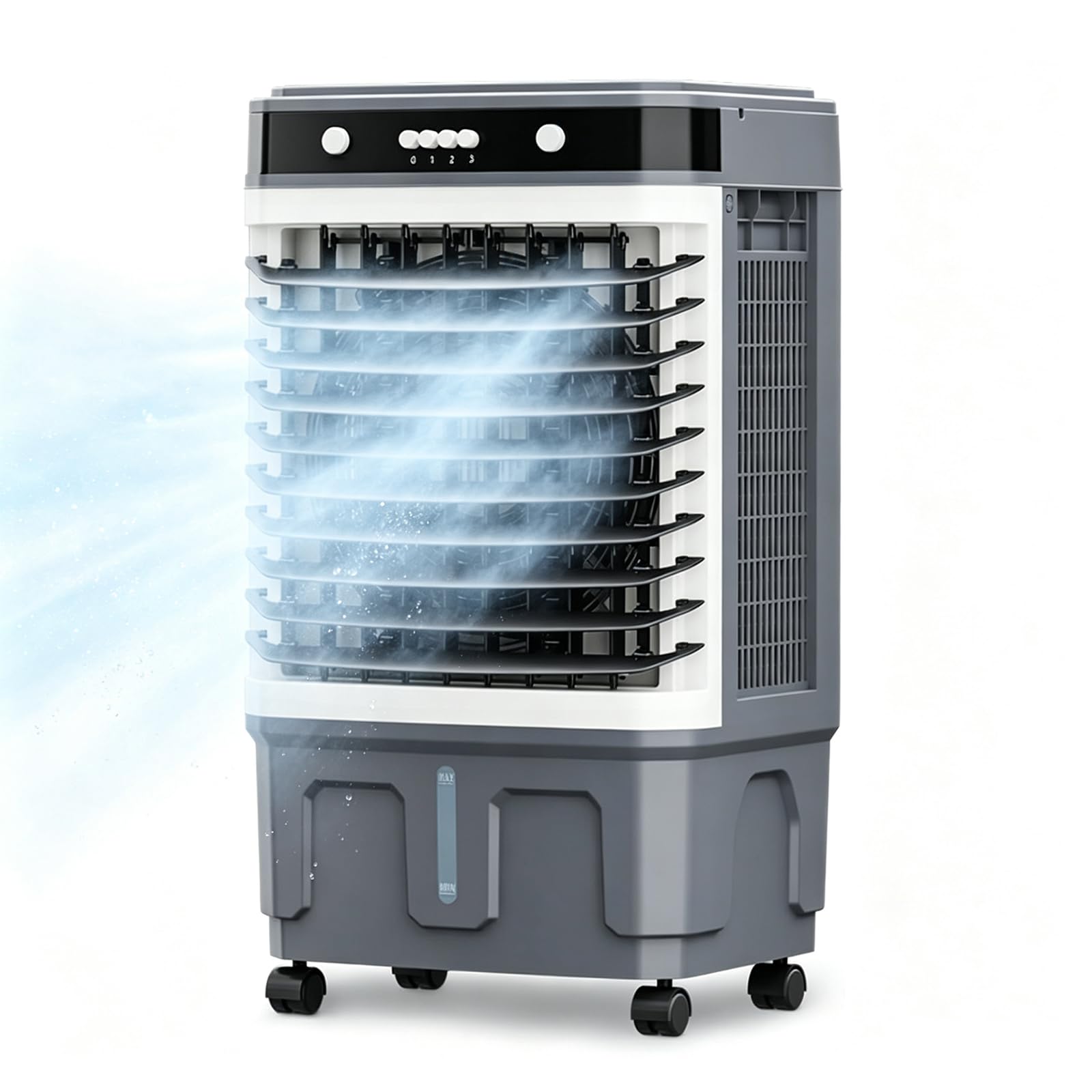 CHANGLKJ Evaporative Air Cooler, Air Conditioner Fan With 20l Water Tank, 3 Wind Speeds Adjustment, 120° Horizontal And 90° Vertical Oscillation, Ultra-quiet, For Home Office Bedroom Garage 20L
