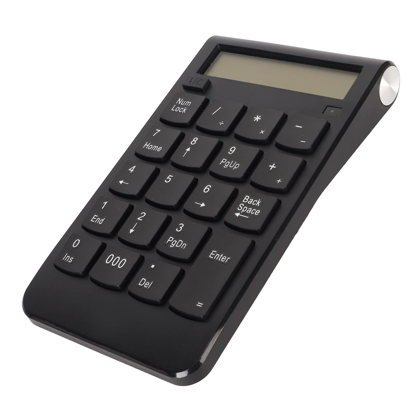 ZIZEV Number Pad, ABS Plug and Play USB Number Pad 32.8ft Effective Distance Low Noise Black 19 Keys for Desktop