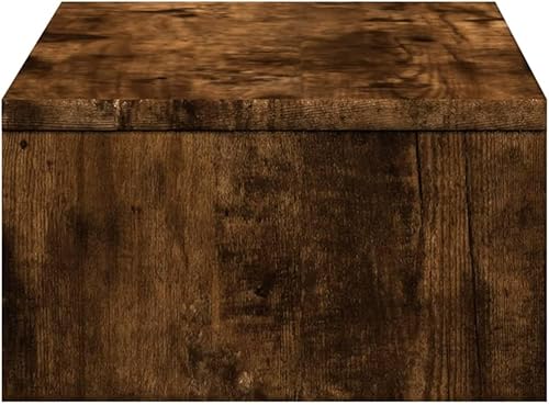 Miniatura 6 de vidaXL Soporte para monitor con cajones roble ahumado 19.7x10.6x5.9 madera de ingeniería