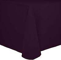 Vista 15 de Ultimate Textile Cotton-Feel - Mantel de comedor ovalado fino (60 x 84 pulgadas), color rojo