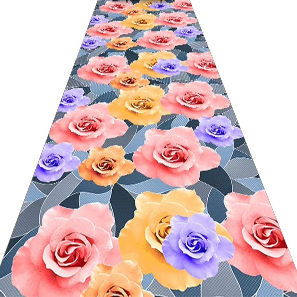 Tapis de couloir fleurs 3D pour une entrée chaleureuse