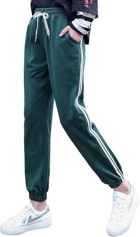 Amazon Barifall レディース ジャージ 下 サイドラインパンツ スポーツウェア スウェットパンツ カジュアル ヨガパンツポケット付き 美脚 ロングパンツ 通販