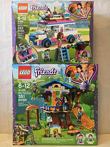 LEGO Friends Mia's Tree House & LEGO Friends Olivia's Mission Vehicle