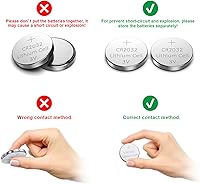 Vista 3 de GutAlkaLi Paquete de 10 baterías CR2032 – CR2032 3V batería – CR 2032, batería de moneda de 3 voltios