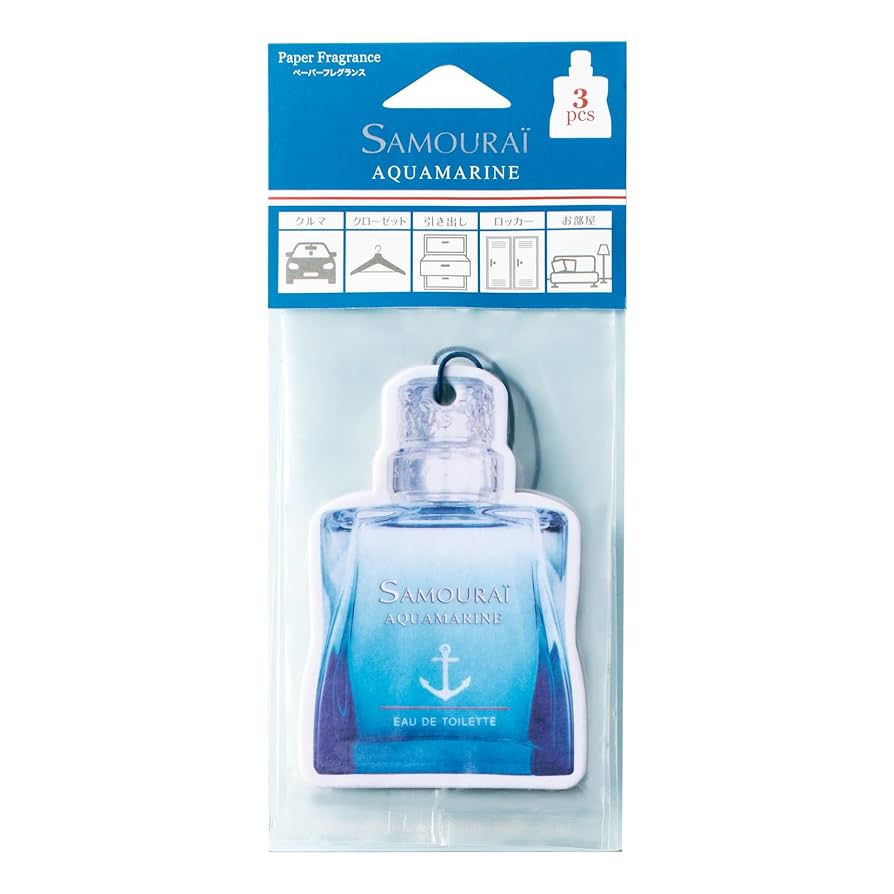 Amazon.co.jp: サムライ アクアマリン ペーパーフレグランス 3