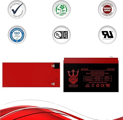 Miniatura 7 de Neptune Power - Batería profesional para UPS de 12 V 7 AH, sustituye a CP1270 F2 CP 1270 F2 MK ES7-12 T2