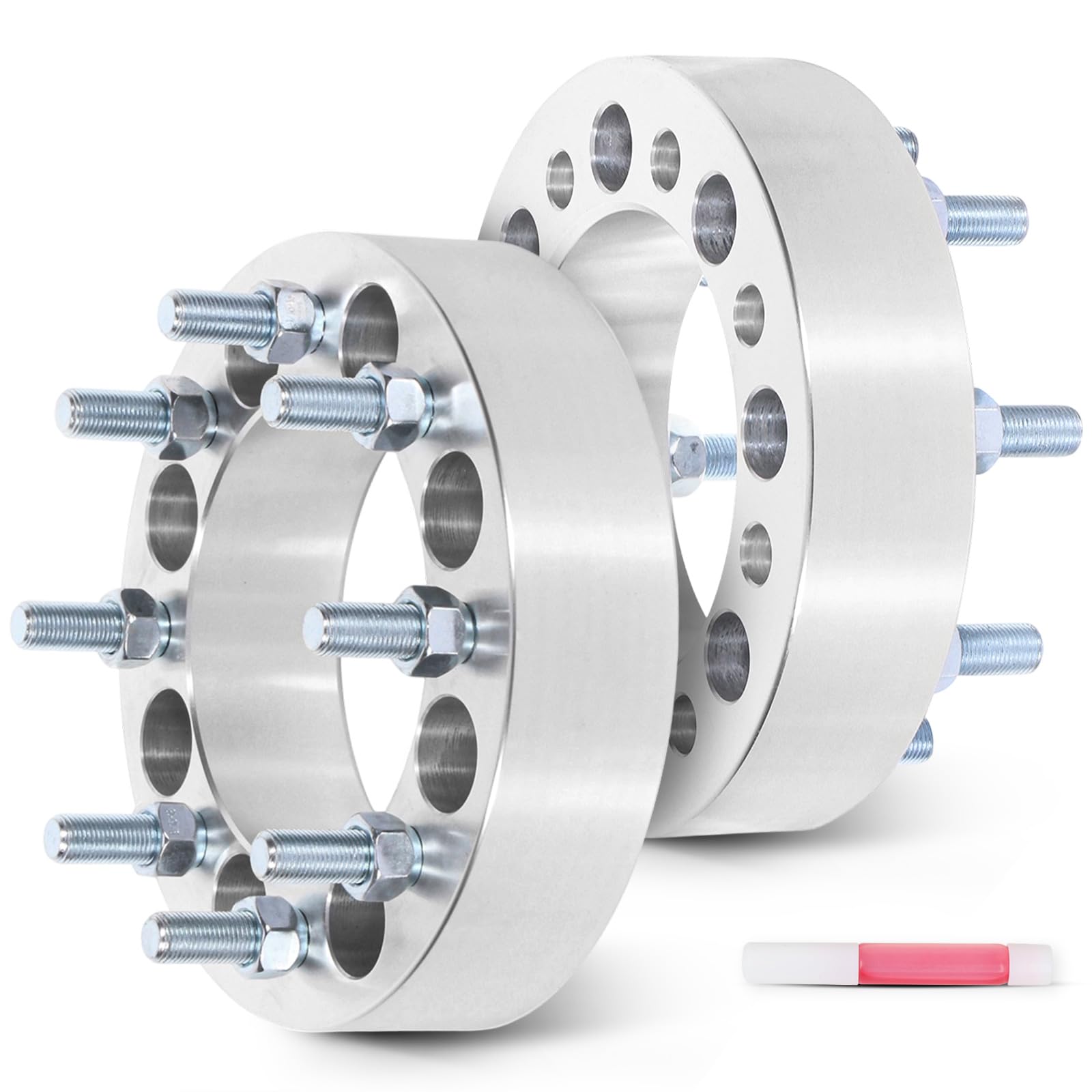 SCITOO 2Pcs 8x6.5 Wheel Spacers 2 inch for Dodge/for Ford Silver