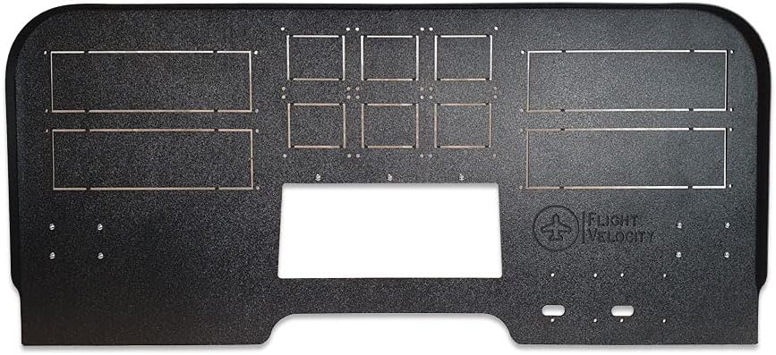 FV3H - Mid Profile Cockpit Panel Kit with Honeycomb Flight Control Support