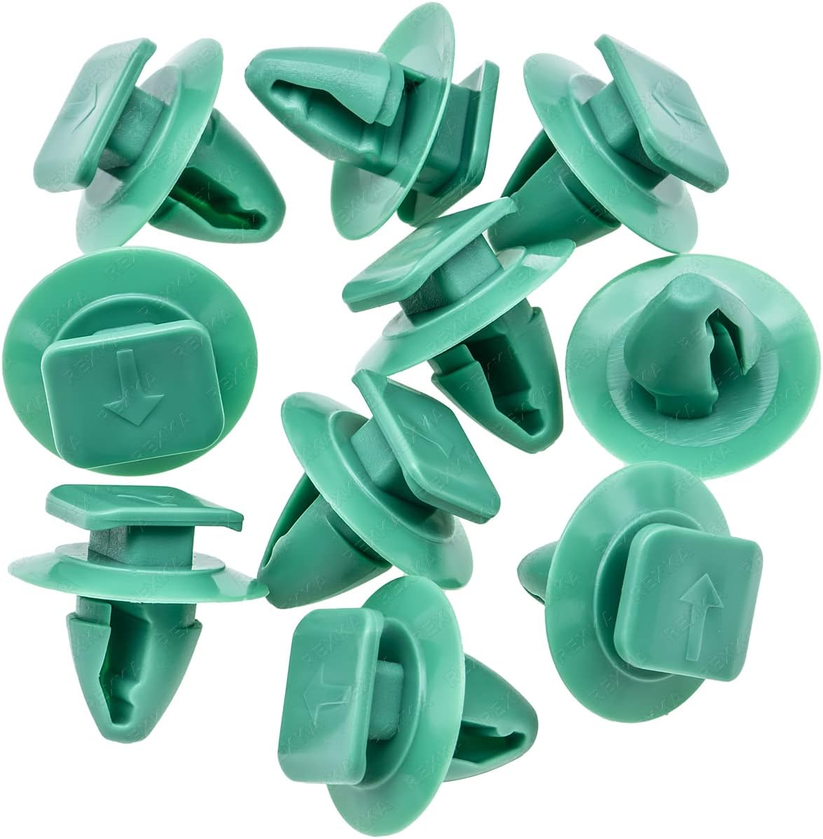 10pcs Molding Wheel Arch Flare Trim Panel Retaining Clip 68102758AA Compatible with Jeep Renegade 2015-2017 Fiat 500 2012 2013 2019