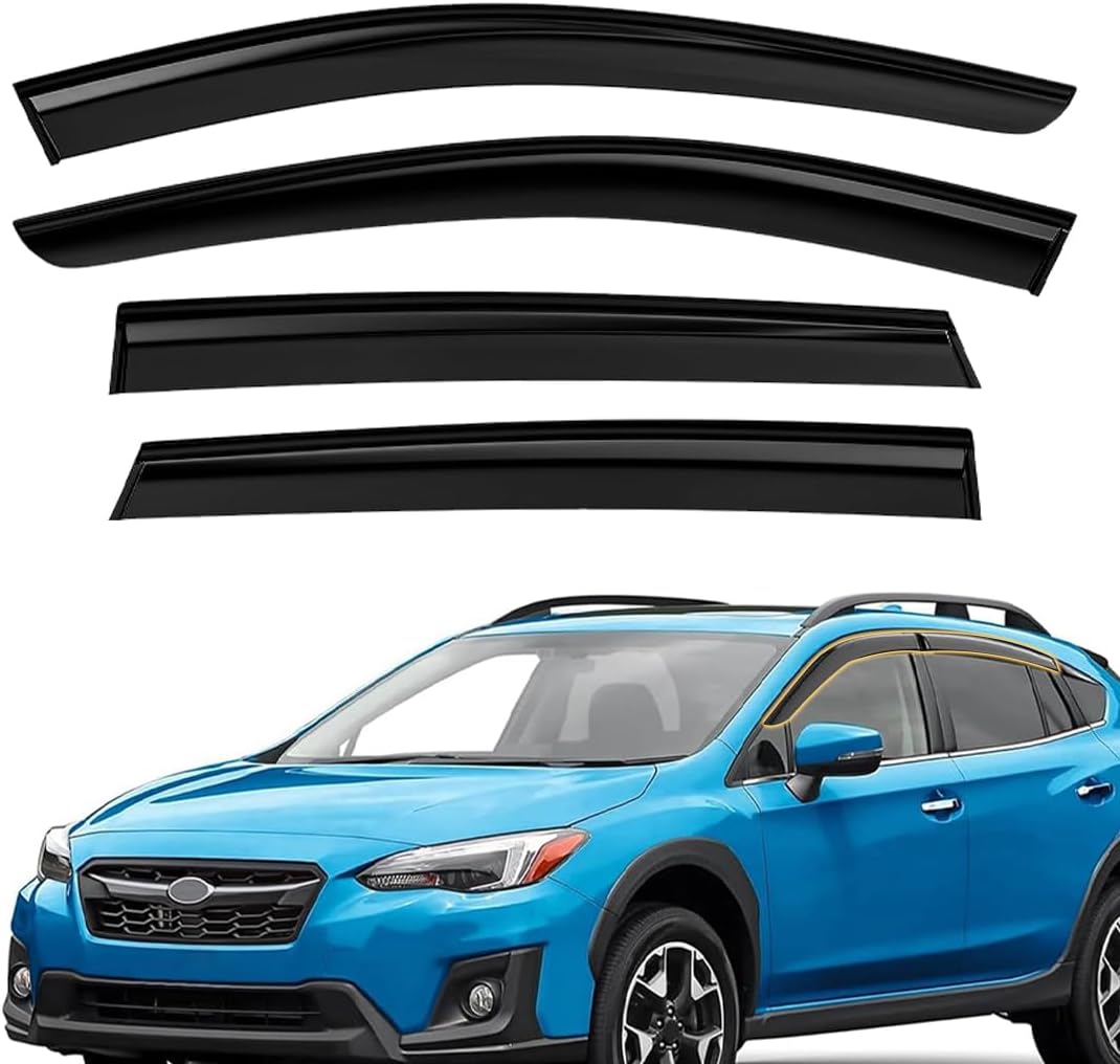 Rain Guards Window Visors Deflectors Fit 2017-2023 Subaru Crosstrek Impreza Hatchback Window Visors for Cars Vent Deflector 4Pcs