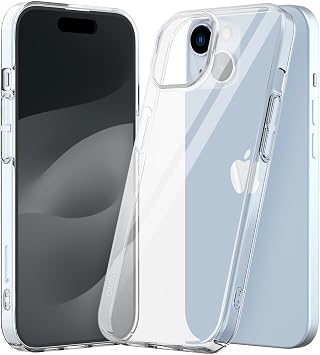araree iPhone 15 Compatible Case, Thin, Lightweight, Scratch-Resistant, Transparent, Clear Smartphone Case, with Strap Hole, Mobile Phone Case Compatible with Apple iPhone 15, iPhone 15, iPhone 15