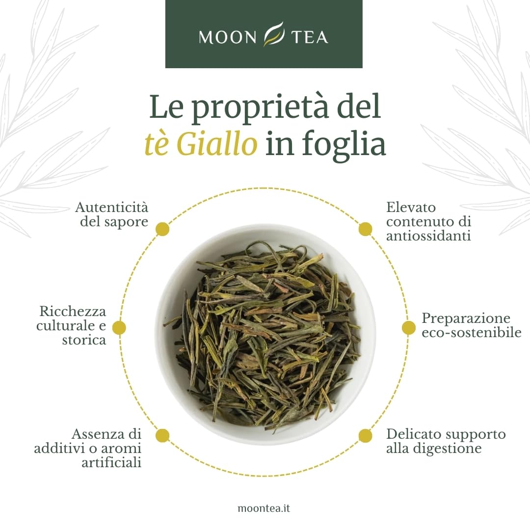 Té Amarillo Huoshan Huang Ya - Hojas Secas Sueltas - Té Chino de Calidad - Infusiones Wellness - 50 gr