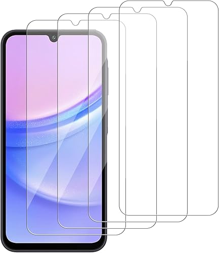 Miniatura 12 de Paquete de 4 protectores de pantalla de vidrio compatibles con Samsung Galaxy A32 5G [no para A32 4G] [dureza 9H] - Vidrio templado de pantalla HD