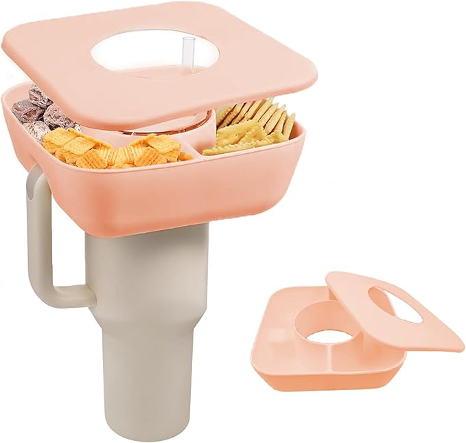 Snack Tray with Lid for Stanley Cup